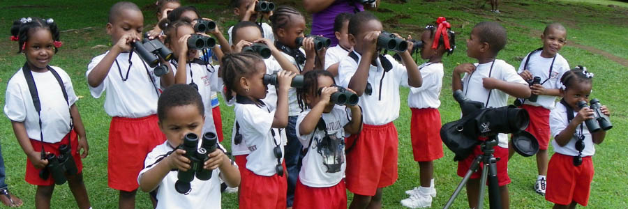 BJ Preparatory School Students and Teachers birding at the Botanic Gardens copy