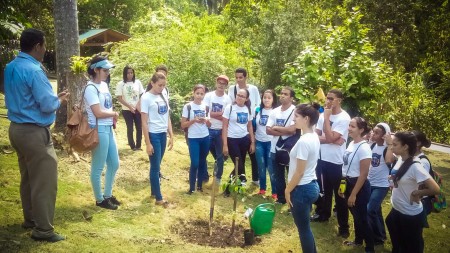 Tree-planting was part of the program for Grupo Acción Ecológica in the Dominican Republic.