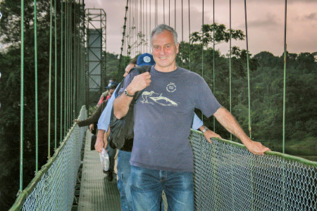 Herb Raffaele in the field on a post-workshop excursion. (Photo by Lisa Sorenson)