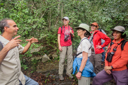 Nils sharing information with the group about the flora and fauna of Vinales. (Photo by Lisa Sorenson)