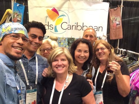 Group gathered for Happy Hour at our booth: Leno Davis, Richard Johnston Gonzalez, Ann Sutton, Jennifer Wheeler, Lisa Sorenson, Chris Rimmer, and Pam Hunt