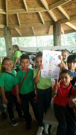 Students from the Luciano Rios Elementary School were being motivated to take action to protect birds with the Chart Your Bird Conservation Growth — PLEDGE TO CONSERVE BIRDS as part of IMBD 2016 in the Pterocarpus Forest in Palmas del Mar of Humacao, Puerto Rico, coordinated by Ingrid Flores. (Photo by Janisse Rivera)