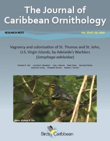 The Journal of Caribbean Ornithology (JCO) is a free, peer-reviewed journal produced by BirdsCaribbean.