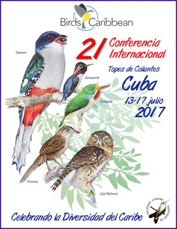 Program cover for BirdsCaribbean's 21st International Conference in Cuba. (design by Rolando Ata).