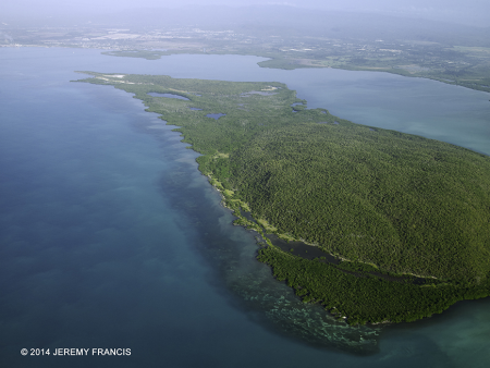 Great Goat Island (foreground) and Little Goat Island.