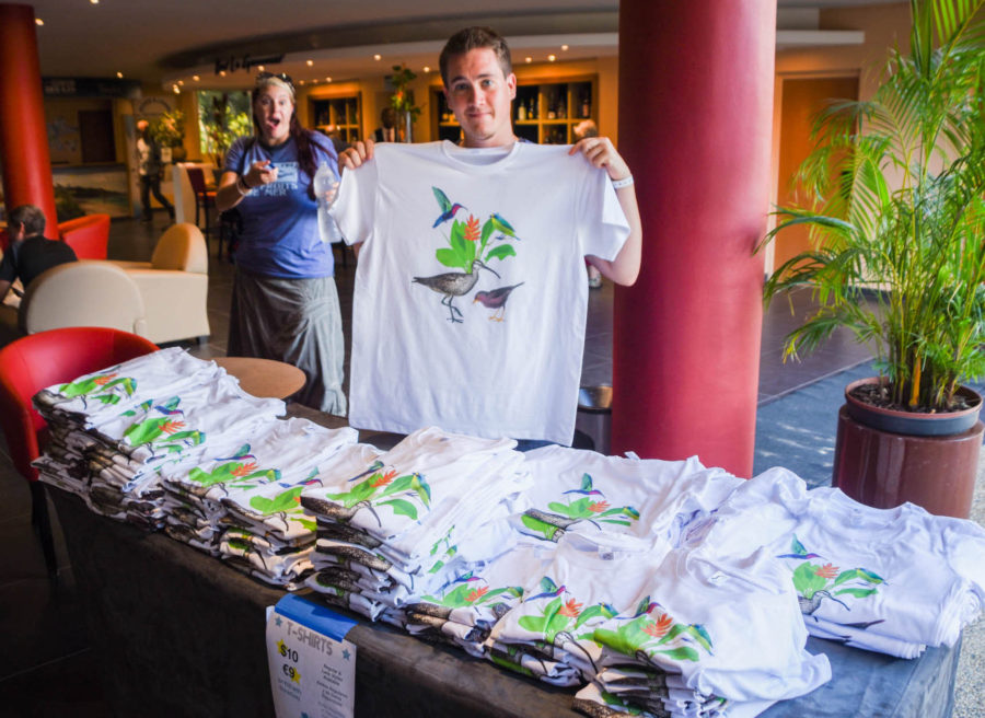 Conference t-shirts for sale on Day 1 of the conference (photo by Mark Yokayama)