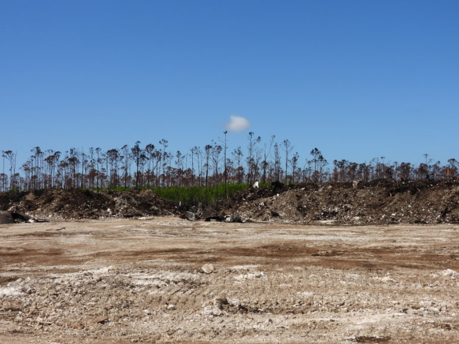 Clean-up in progress at Equinox (formerly StatOil) in Grand Bahama post-Dorian.