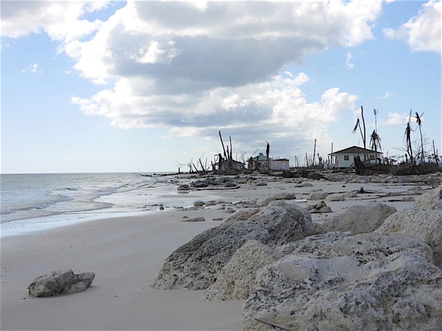 Pelican Point Beach after Hurricane Dorian