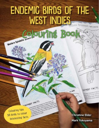 Endemic Birds of the West Indies Colouring Book-Front Cover