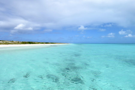 Beach at West Caicos, first time surveyed