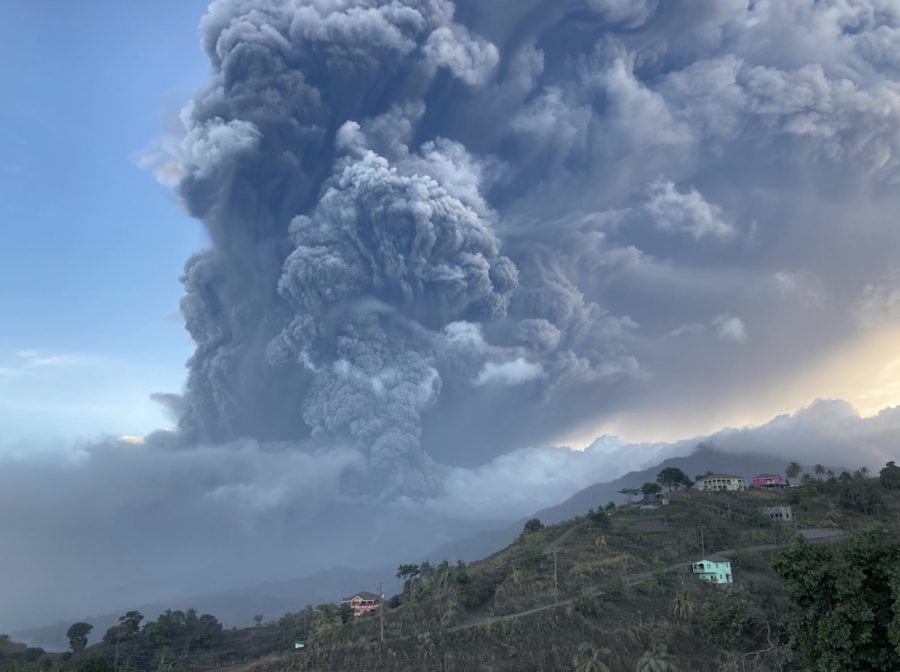 La Soufriere Eruption, St. Vincent and the Grenadines, April 13, 2021.