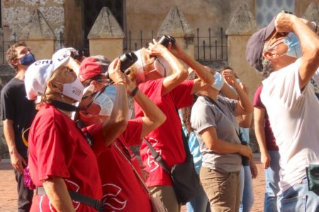 Maria Paulino and birders in the DR