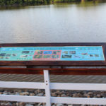 One of the new signs showing the bird of Belmont Salt Pond