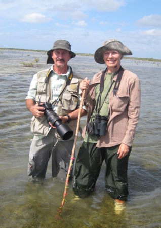 Drs. Martin Acosta and Lourdes Mugica in the field in Cuba.