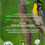 Flyer advertising a birding walk in the National Botanic Gardens, Dominican Republic