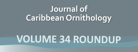 Journal of Caribbean Ornithology Volume 34 Banner