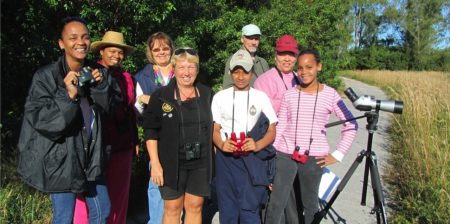 Robert Norton and team at the Christmas Bird Count in Grand Bahama, 2011.