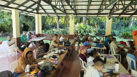 Landbird Monitoring Workshop participants in the classroom.