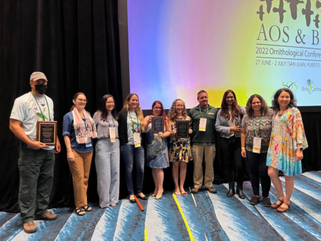 Recipients of the BirdsCaribbean President's Award, 2022.