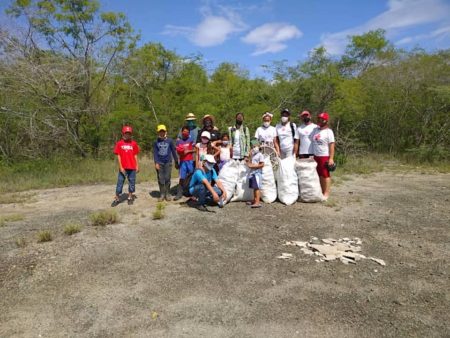 Clean-up activity held as part of the CEBF festivities, Cuba.