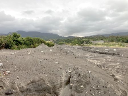 Volcanic remnants near the northeast city of Georgetown.