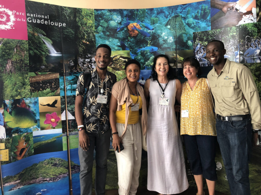 Group photo with Anderson Jean and colleagues in Guadeloupe