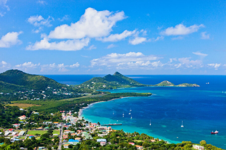 View from Belair lookout point Carriacou, Grenada