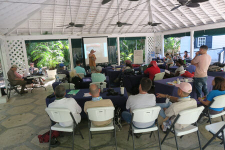 Group in an outdoor classroom