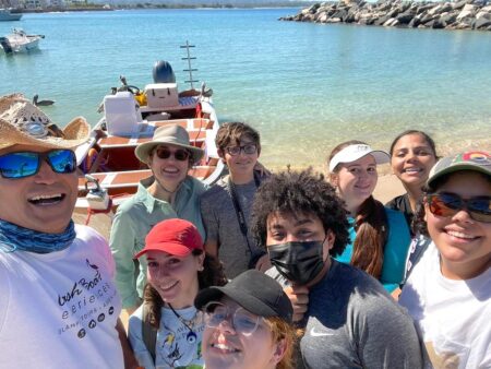 Adrienne Tossas and her-students at Aguadilla-Bay, PR