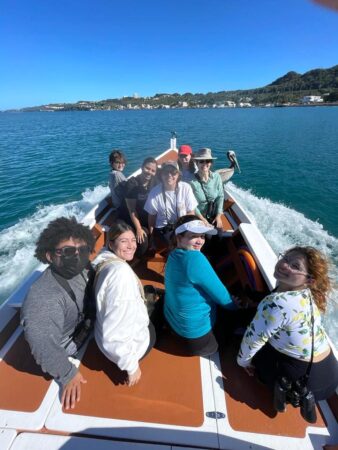Adrienne Tossas and her-students boat for CWC2023, PR